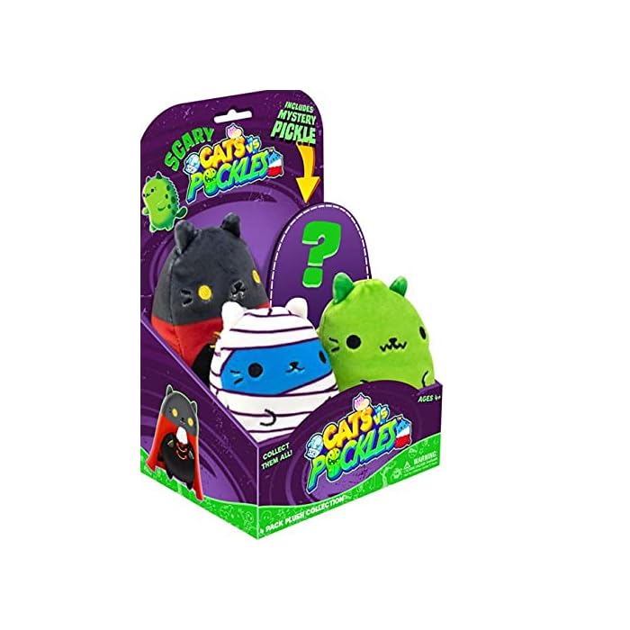 Buy Cats vs Pickles Scary 4Pack with Surprise Pickle Cats are
