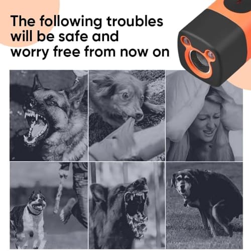 Anti Bell Gerät Hunde, Ultraschall Hundeabwehr, Wiederaufladbar Antibell Ultraschall Gerät, Antibell Ultraschall Gerät mit 3 Einstellbaren Frequenzen LED-Taschenlampe, Bellstopp für Hunde