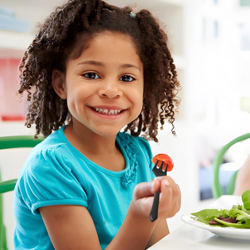 Reusable Travel Utensils with Case, Oceanic elements Portable Cutlery Set Knives Fork and Spoon for Lunch Box Accessories, Travel Cutlery Set for Ocean Party Decorations Picnic or Daily Use(Black)