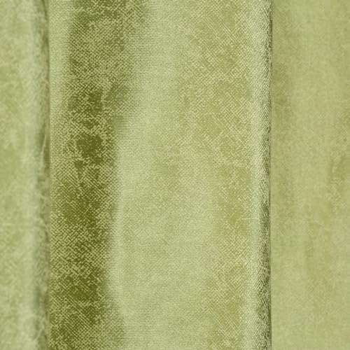 Image of Home Decor Check Designer Window Curtains 5 feet Set of 3 for Drawing Room /Living Room /Hall Room Parde for Door, Green