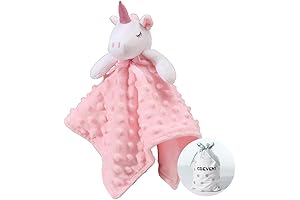 CREVENT Plush Unicorn Baby Blanket