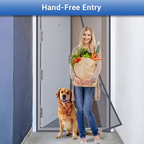 Fiberglass Magnetic Screen Door for Single Doors – Heavy Duty Self-Sealing Mesh with Strong Magnets - image 3