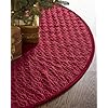 Balsam hill 84in lancaster cardinal red quilted christmas tree skirt  urban country home decor