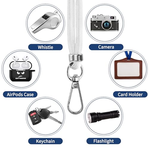 Cell Phone Lanyard 2 Pcs-1 Pcs 30"(Neck Strap×1)+8"(Wrist Strap×1) Black - Photo 12 sur 115