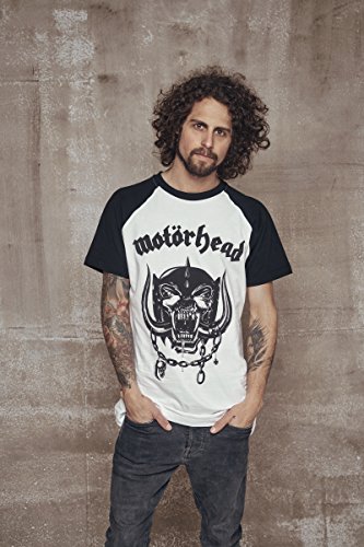 MERCHCODE Motörhead Everything Louder Raglan T-Shirt Homme - Les Beatles, Paul McCartney, John Lennon, RIngo Starr, George Harrison MERCHCODE Motörhead Everything Louder Raglan T-Shirt Homme – Image 6