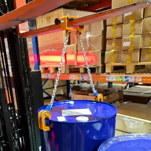 Ampia gamma di applicazioni: il nostro sollevatore per fusti può essere utilizzato per sollevare fusti sia metallici che di plastica in un'ampia gamma di settori quali industria, edilizia, porto, produzione, logistica e magazzinaggio