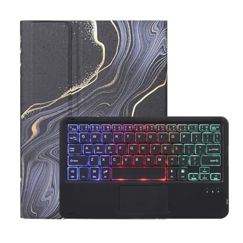 Coque clavier Redmi Pad SE 11 pouces marbre rose tactile - 3