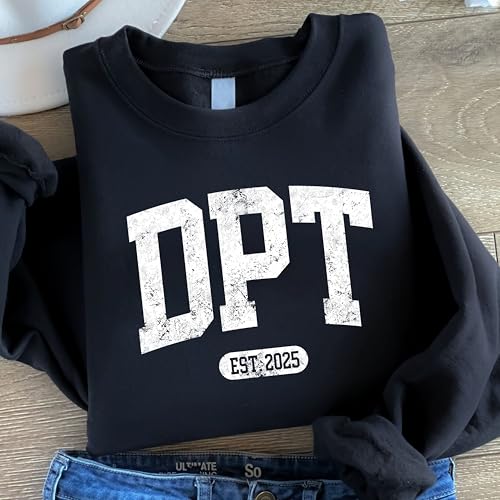 CHILLEVER Personalized DPT Sweatshirt, Custom Doctor of Physical Therapy Sweater, Physical Therapy School Graduation Gift, Healthcare Crewneck, Appreciation Week Present for Professional Worker4