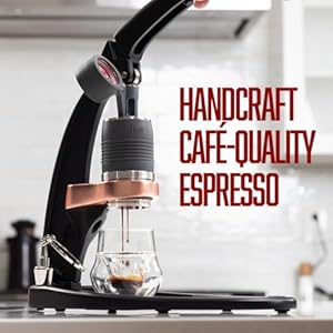 Flair UPDATED PRO 3 (Black) - All manual lever espresso maker with a stainless steel brew head, pressure gauge, and a shot mirror Flair UPDATED PRO 3 Black All manual lever espresso maker with a stainless steel brew head pressure gauge and a shot mirror