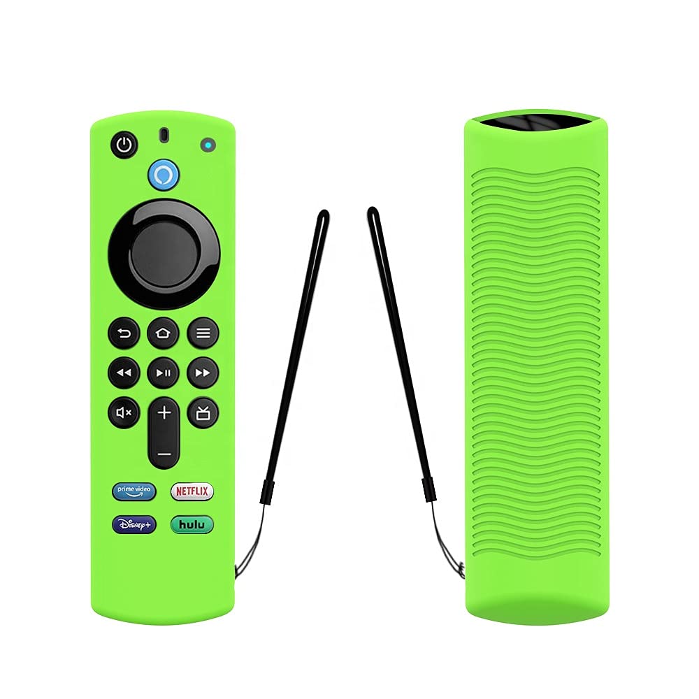 Smashtronics® - Case for Firetv Remote, Fire Stick Remote Cover Case, Silicone Cover for TV Firestick 4K/TV 2nd Gen(3rd Gen) Remote Control - Light Weight/Anti Slip/Shockproof (Glow Green)