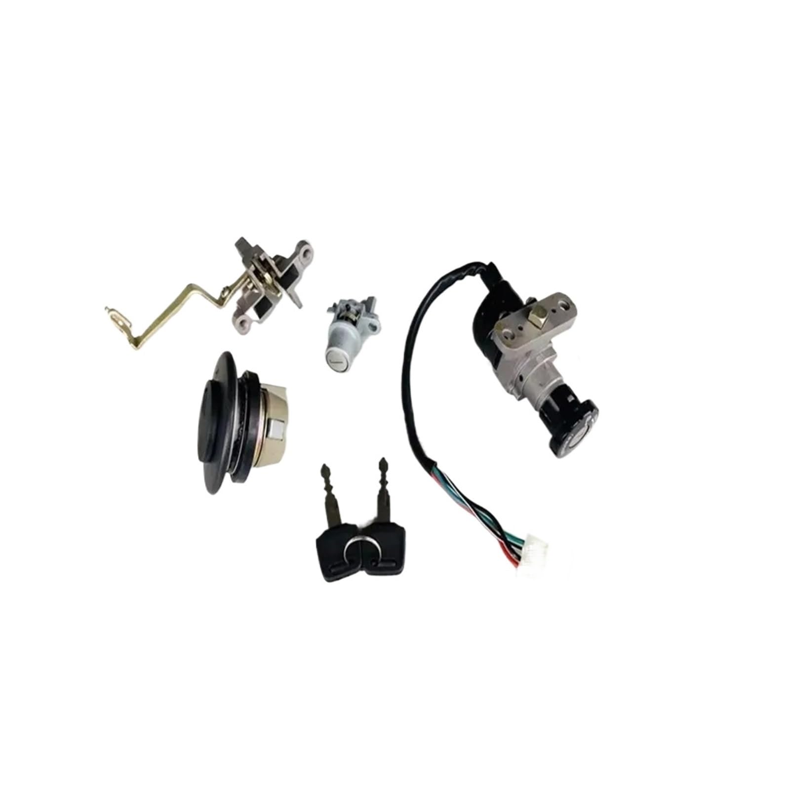 Bloqueo De Encendido para Scooter 50CC para Venus 50 TNG Juego De Bloqueo Encendido Motocicleta 4 Cables Cerradura