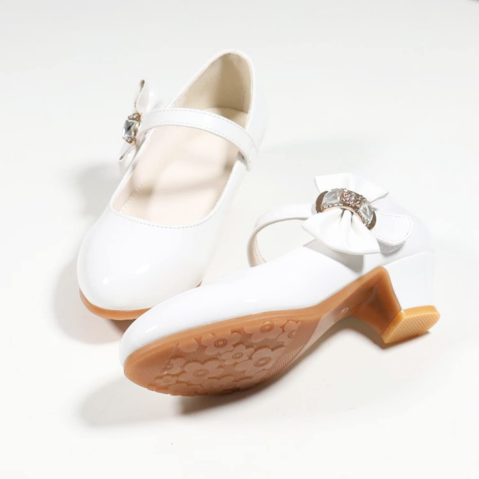 cute shoes for dresses Girls Size 13 Fashion Kids Children Girls Spring PU Princess Dance Party Dress Baby (White, 3 Big Kids) : Clothing, Shoes & Jewelry or daily play nude Size:One size, suitable for less than 63kg Cowgirl Bohemian Dress With