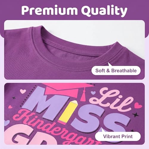 Image of Kindergarten Graduation Shirt Kids Kindergarten Graduation Gifts for Girls T-Shirt Top
