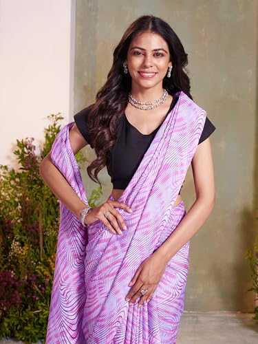 Image of Garden Vareli Art Silk Abstract Printed Saree
