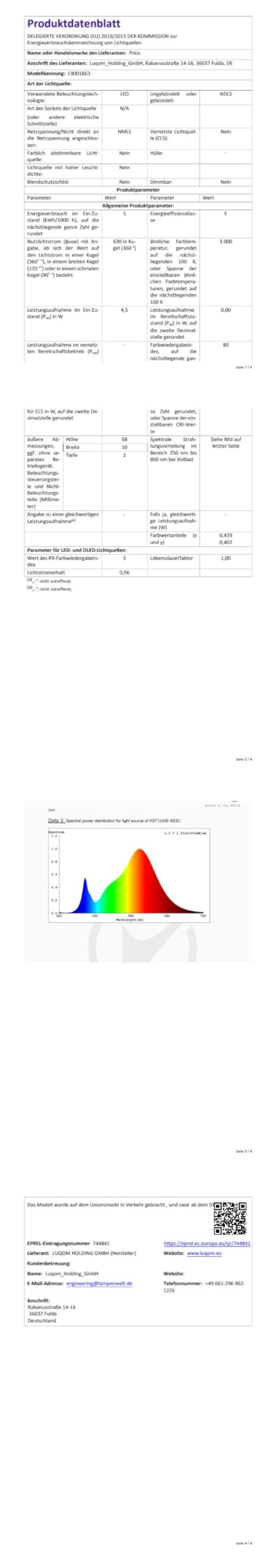 Lucande LED Pendelleuchte höhenverstellbar, dimmbar per Wandschalter Esstisch Hängelampe 140 cm 6x 5W Esstischlampe Wohnzimmerlampe