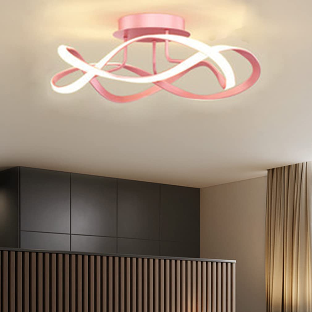 KXEcoLife Dimmable LED Flower Shape Ceiling Light - Modern Chandelier for Dining Room, Bedroom, Kitchen & Office, 3000-6500K with Remote Control, Elegant Décor.