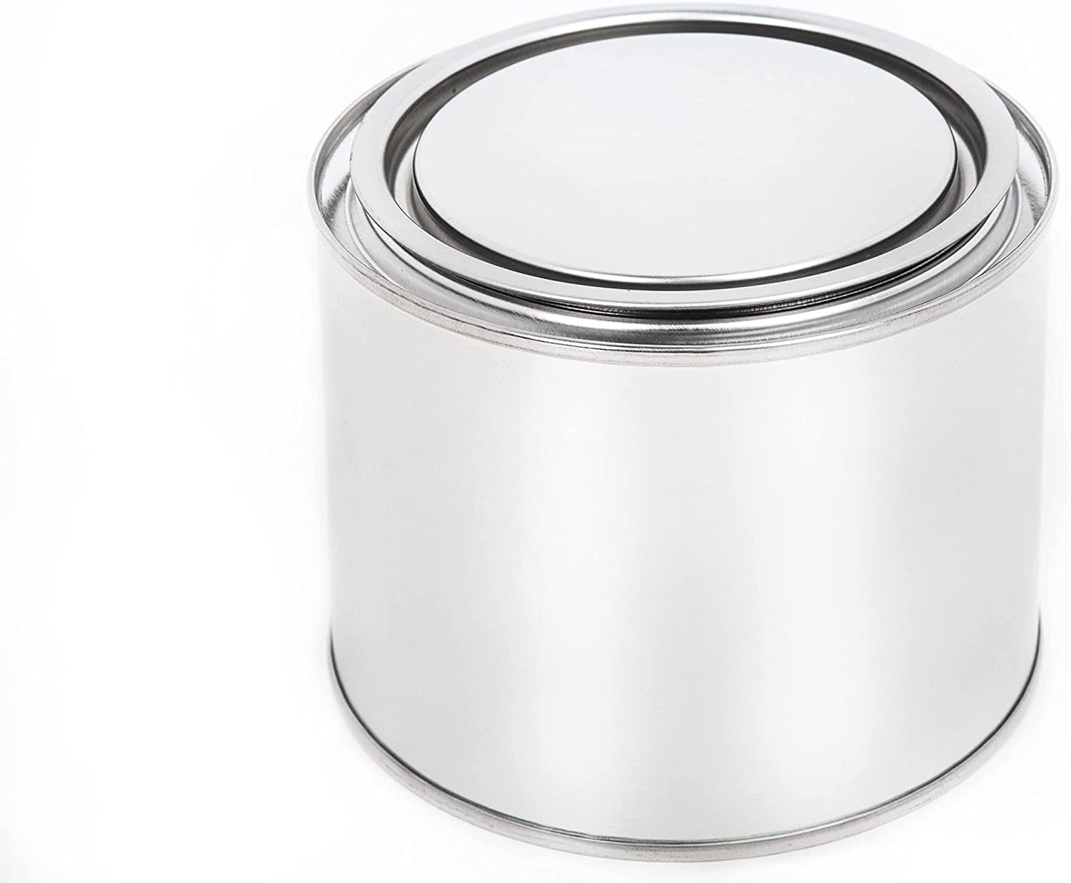 BenBow Tarro de hojalata, 4 x 500 ml, con tapa a presión, hermética, opaca, vacía, redonda