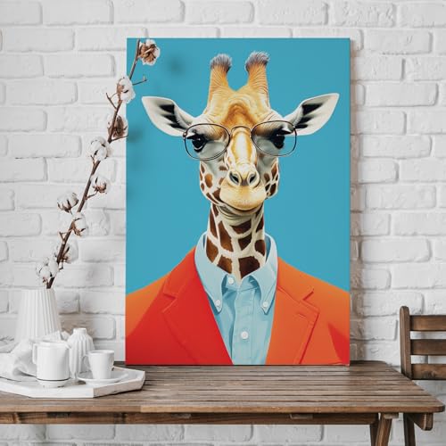 Image of PAPER PLANE DESIGN Canvas Gallery Wrap Framed Painting | Wall Art for Living Room, Bedroom, and Office Decor | Ready to Hang | Size 20 In x 30 In (B)