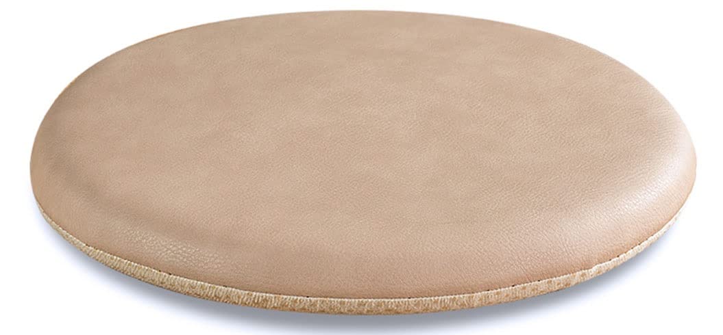 Cojín Redondo Impermeable Piel Sintética - 35-50 Cm, Para Silla Jardín, Exterior O Interior