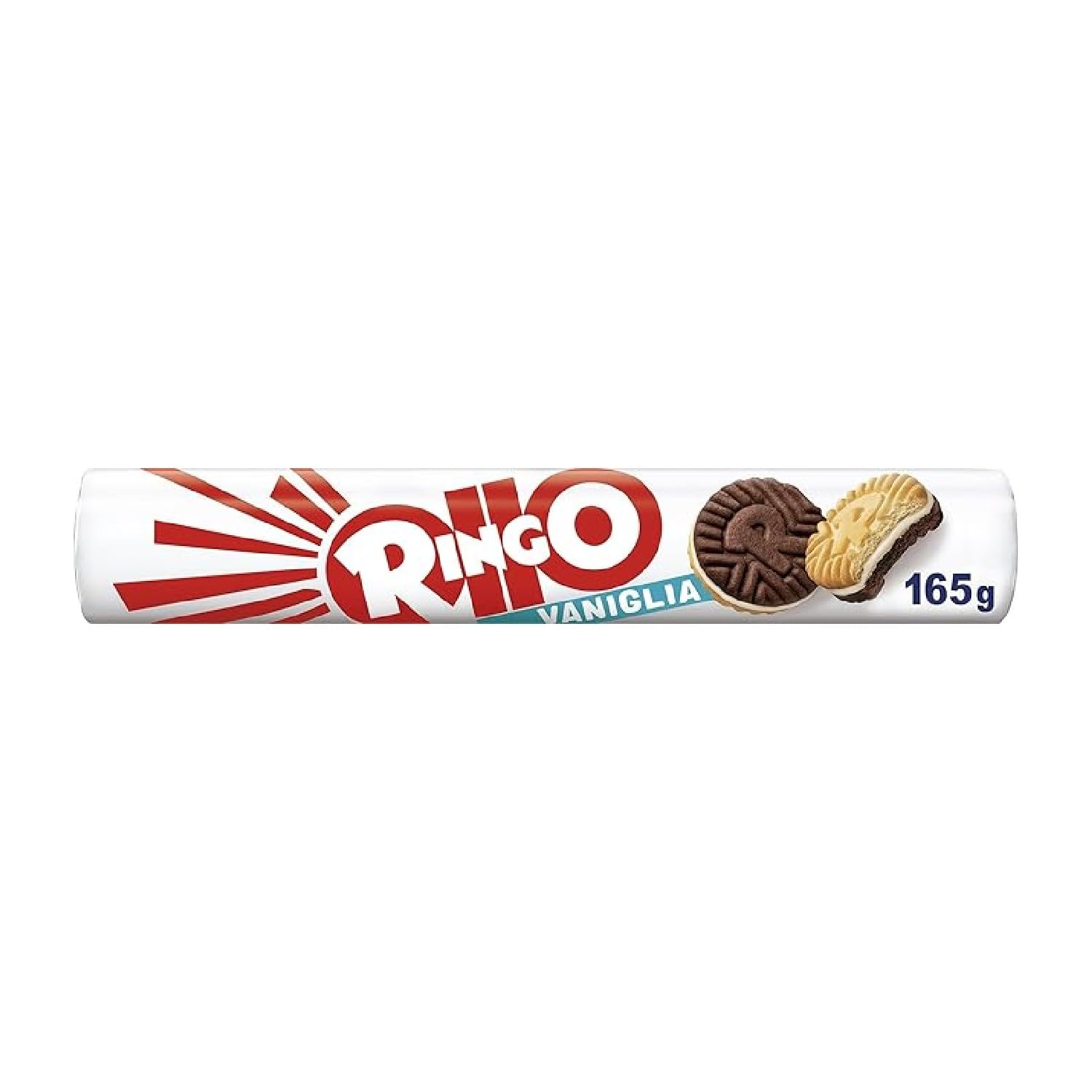 Pavesi: "Ringo" Vanilla Biscuits portions with 18 biscuits - 5.82 Oz (165g) Pack of 4