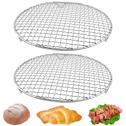 2 pcs Round Cooling Rack, 11'' Grill Wire Cooling Racks, Stainles...