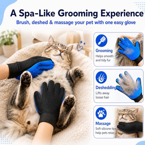 Image of NVNAN 3 PCS Pet Hair Removal Glove and Pet Hair Remover