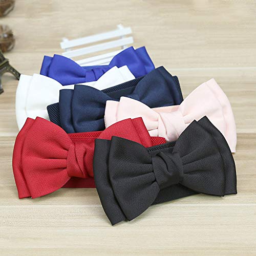 Bowknot Cute Wide Elastic Stretch Waist Belt for Girls Dress Accessories4