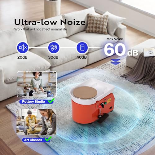 Vivohome VH1284 9.8Inch 25Cm Electric Pottery Throwing Wheel thumb #4