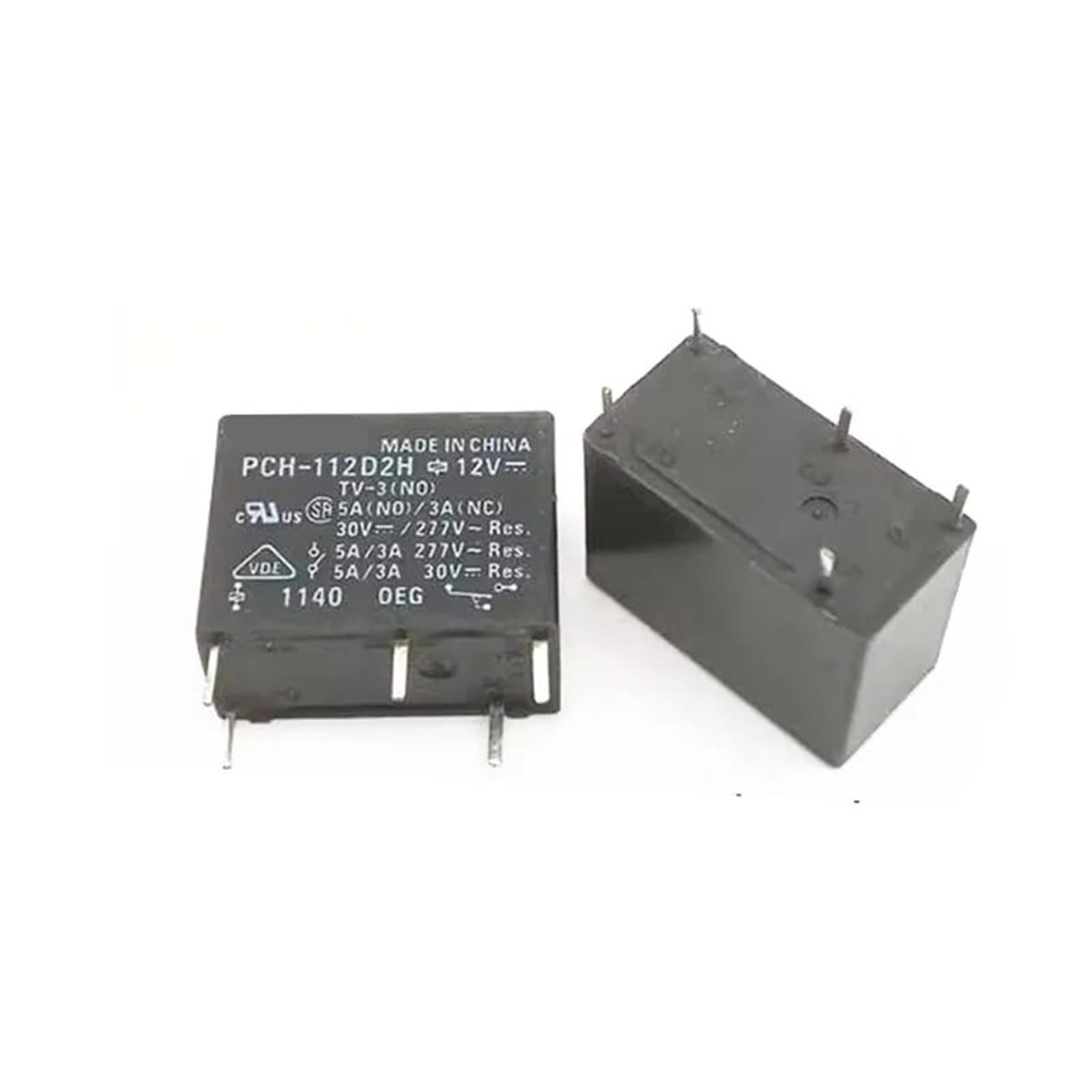 Relais 5 broches PCH112D2H 12V 5A mini relais DCV12 inverseur