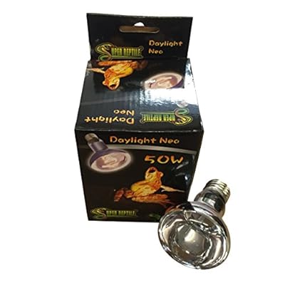 SuperReptile Reptile Daylight Neo Florescent Spotlight Bulb Lamp for Vivarium/Terrarium 50/75/100/150w … (50w)