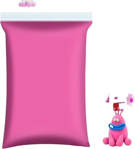 Arcilla de espuma de 3.53 onzas, arcilla seca al aire para adultos, arcilla espuma de colores, arcilla ultraligera rosa de secado al aire, no