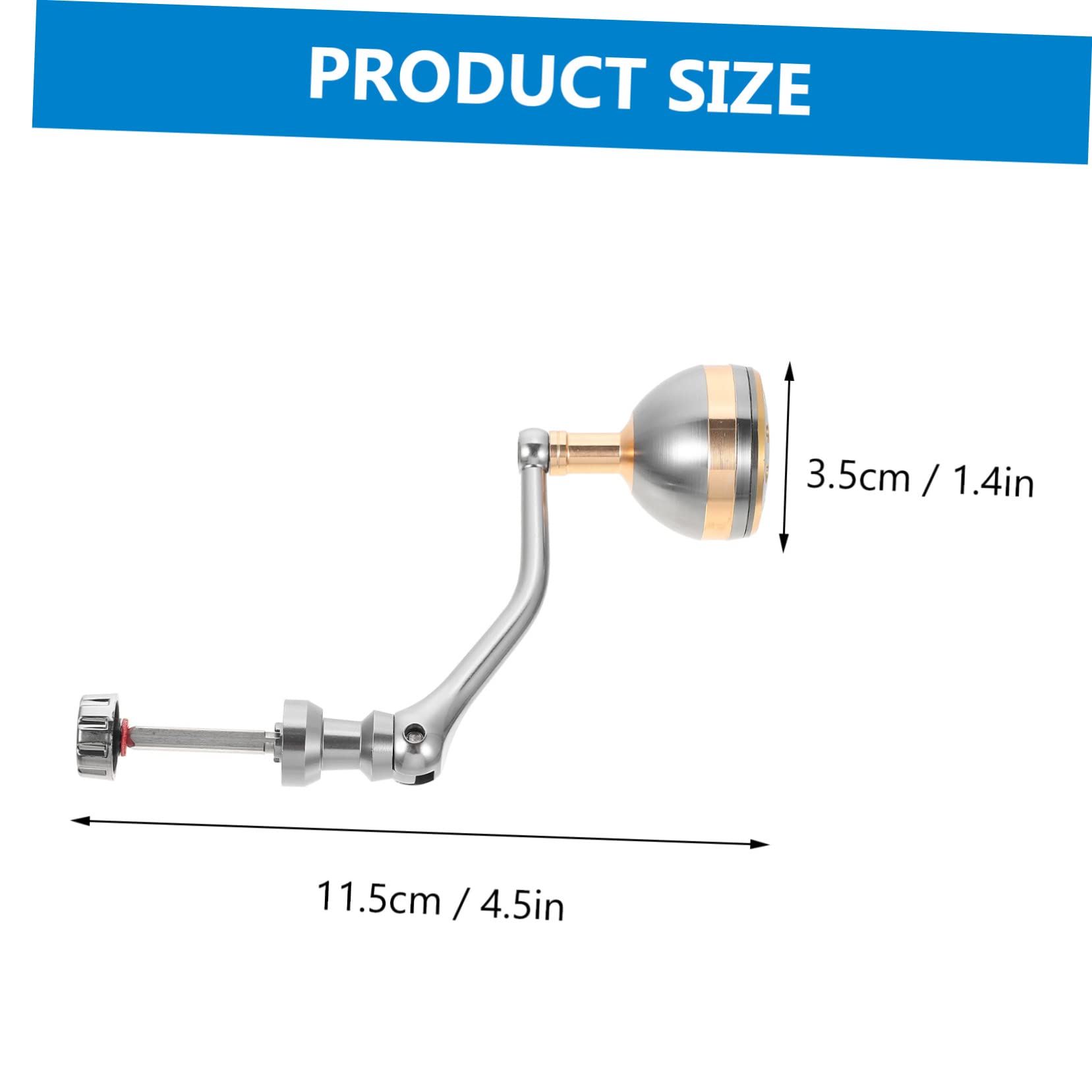 UKCOCO Fishing Reel Replacement Handle Four Sided Axle Arm Grip for Professional Use Compatible with Japanese Modifications Durable Accessory for Enhanced Performance