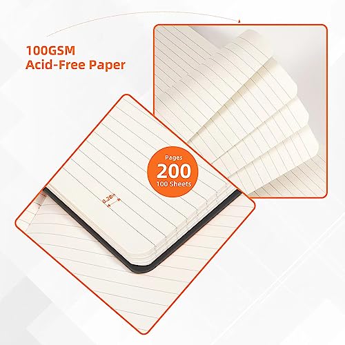 Carnet de notes BOSSAND en cuir vegan un journal de luxe ligné pour vos écrits