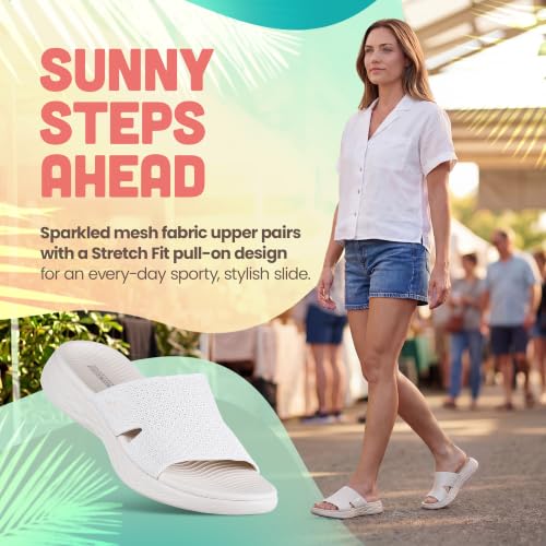 Image of Skechers Women's On-The-Go 600 Adore | Casual, Stretch Fit, Air-Cooled Goga Mat, 5GEN Cushioning, Machine Washable