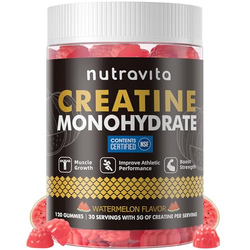 NSF Certified Creatine Gummy - Creatine Monohydrate Gummies for Men