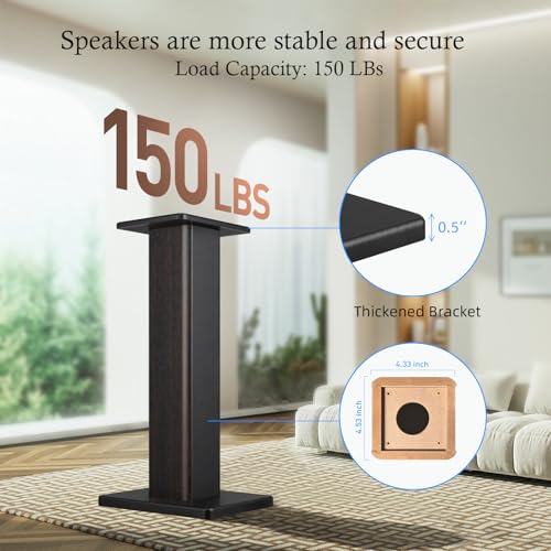 Supports universels pour haut-parleurs de sol éliminant les vibrations