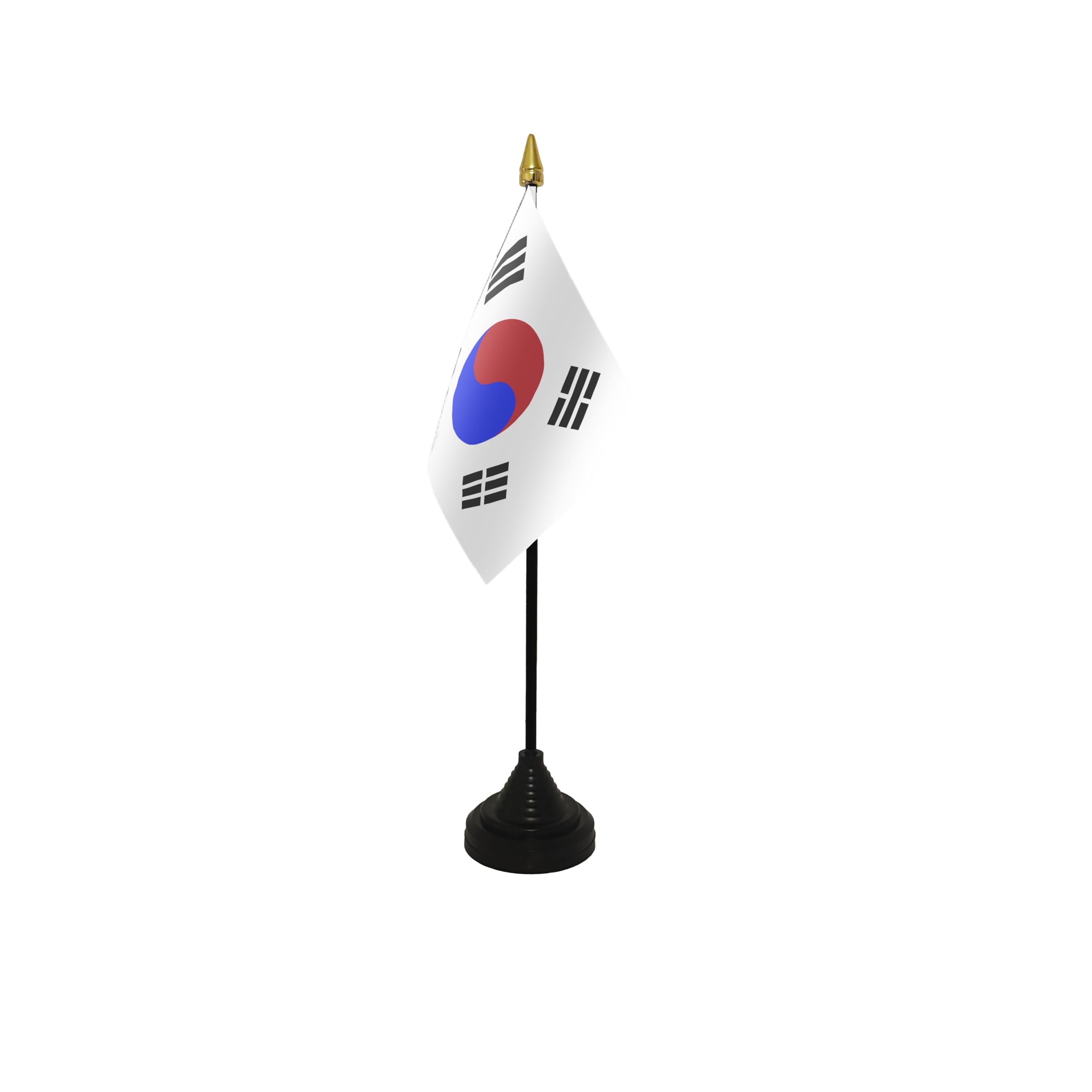 Flagtex Korea South Small Table Flag With Black Base โ image 1