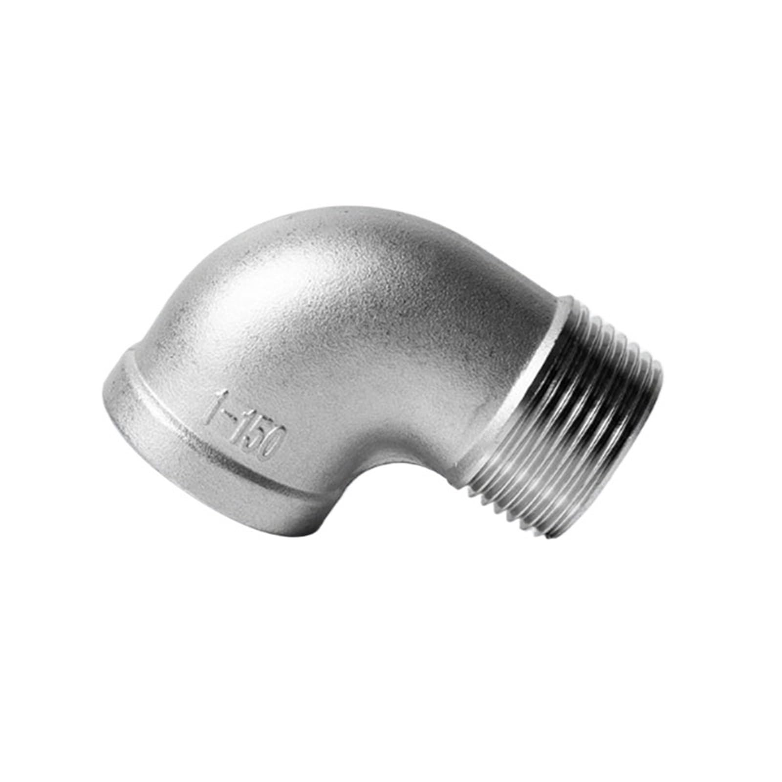 1/8" 1/4" 3/8" 1/2" 3/4" 1" BSPP Female To Male Thread 304 Stainless Steel 90 Degree Elbow Pipe Fitting Connector Coupler(304SS NPT1.2)