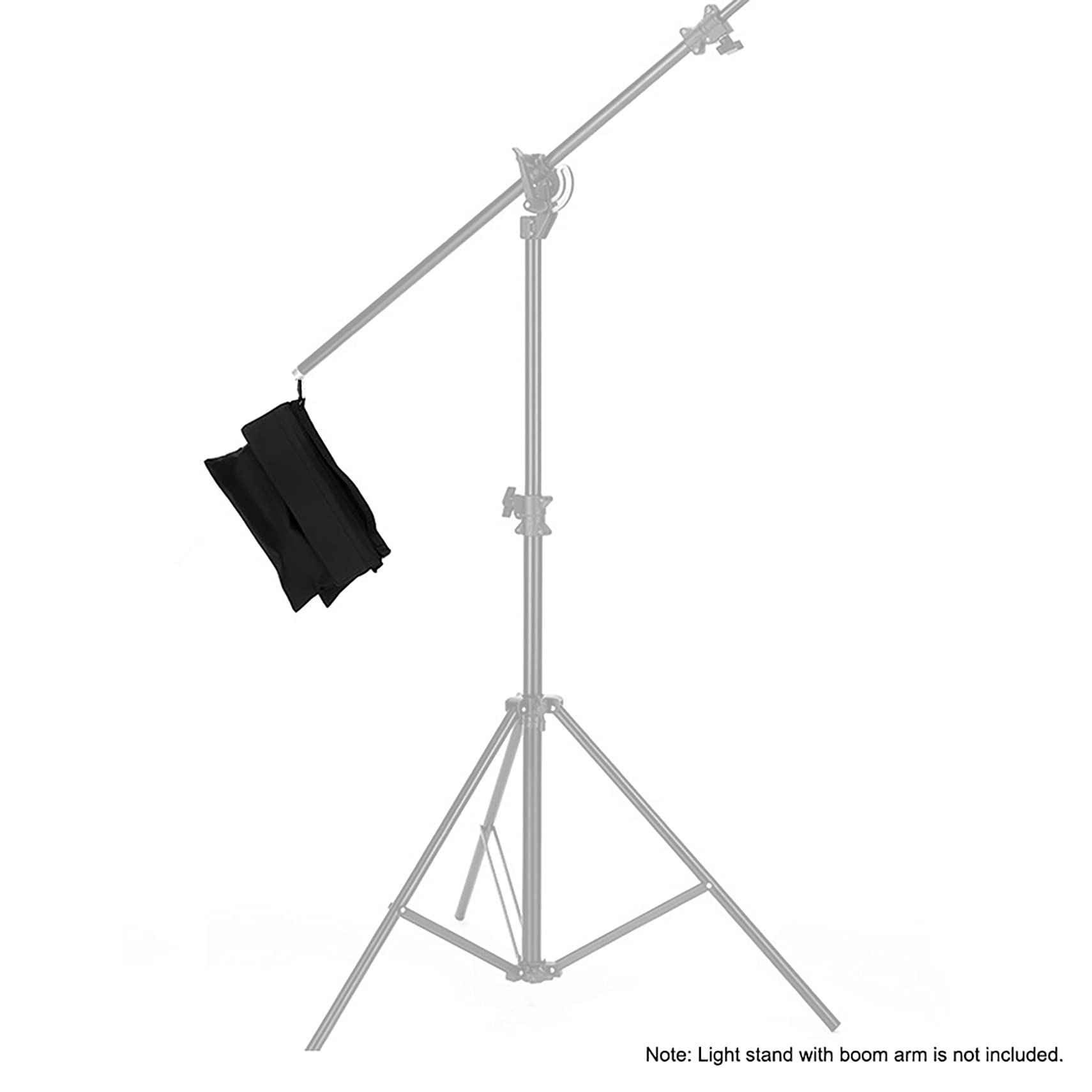 4Pcs Sacos de Arena Bolsas de Peso con Clips para Soporte de Luz Light Stand Trípodes Brazos Vídeo Fotografía Estudio Fotográfico Iluminación Patio Fuera de Casa Deportes Negro Sand Bag