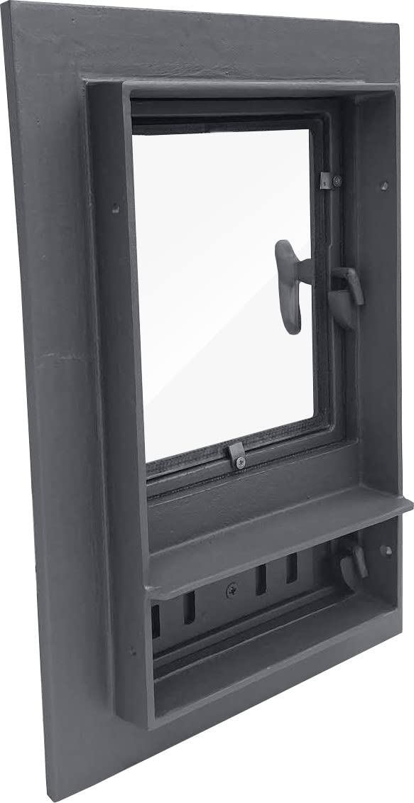 Sellon24® H0315 - Puerta de revisión para horno, hierro fundido