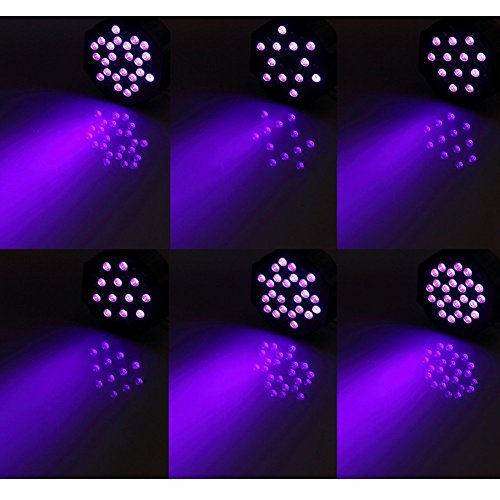 Schwarzlicht LED Strahler UKing 72W mit 36 LEDs für Events