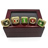 Vonscool 1983 1987 1989 1991 2001 Miami Hurricanes Championship Ring Set Size 11 Fan Men Gifts