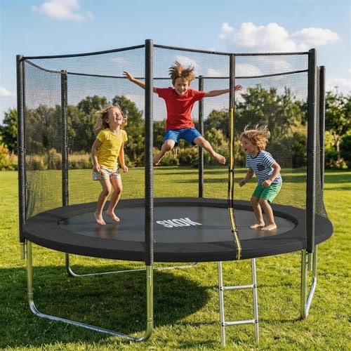 Image of SKOK Trampoline for Kids,400LBS Outdoor Trampoline with Net-ASTM Approved Trampoline for Children and Adults