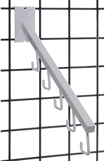 Retail Resource White 5 Waterfall Hooks, 90839
