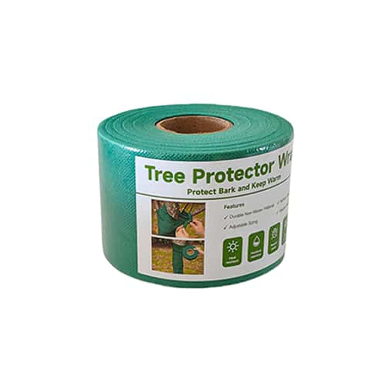 3" x 130' Tree Wrap to Protect Bark, Tree Trunk Protector Wrap - Protect Young Trees from Sunscald, Breathable and Sun-Proof Tree Wrap for Winter Freeze Protection (Green)-image-3