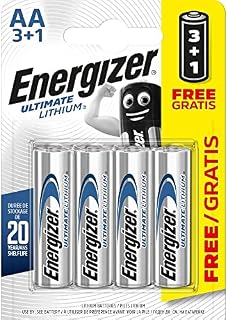Energizer Ultimate Lithium AA 3+1 Batteries Carded 4
