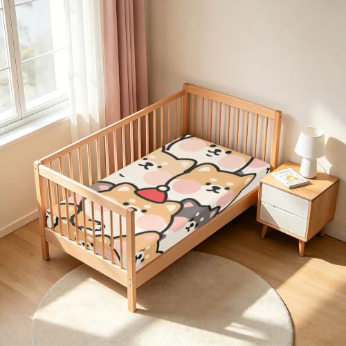 Drap de lit imperméable enfant contre les fuites motif Shiba - 7