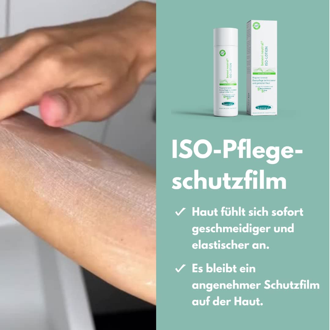 benevi ISO-Intensivcreme 75 ml mit Magnesium und Urea für trockene juckende schuppende Haut - auch als Basispflege bei Altershaut und zu Neurodermitis oder Schuppenflechte neigender Haut