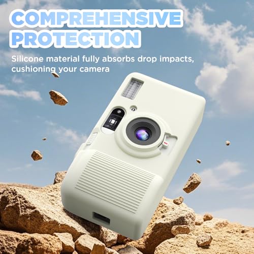 Funda de silicona para cámara Kodak Snapic A1 color beige miniatura 4