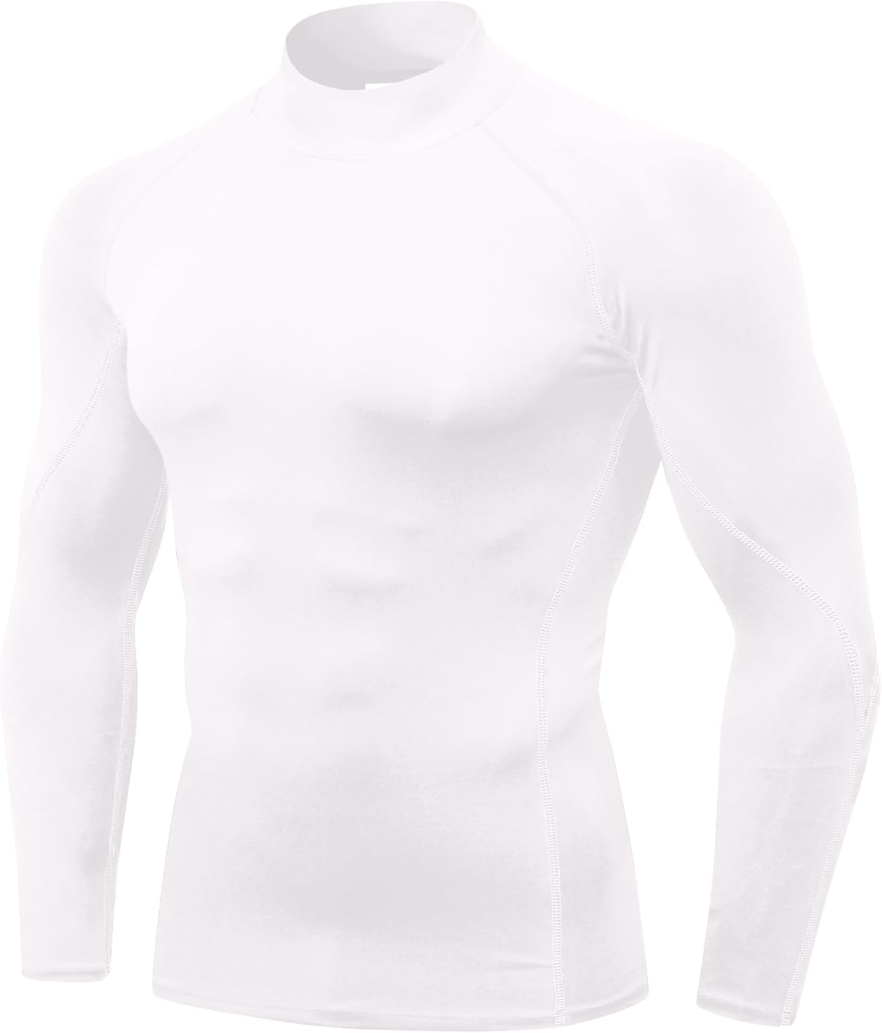 SPVISE 1 or 2 Pack Men’s Compression Shirts Long Sleeve Athletic Workout T-Shirts Cool Dry Undershirts Turtle Neck Gym Tops